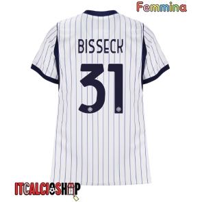 Inter Milan Yann Bisseck #31 Seconda Maglia Femmina 2026-27 Manica Corta